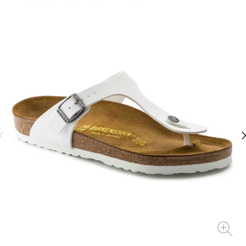 NWOT Gizeh Birkenstock White Sandals